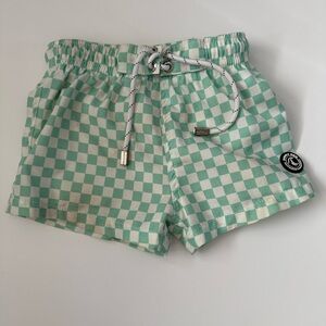 Binky Bro boys swim trunks 2-3T/ checkered
